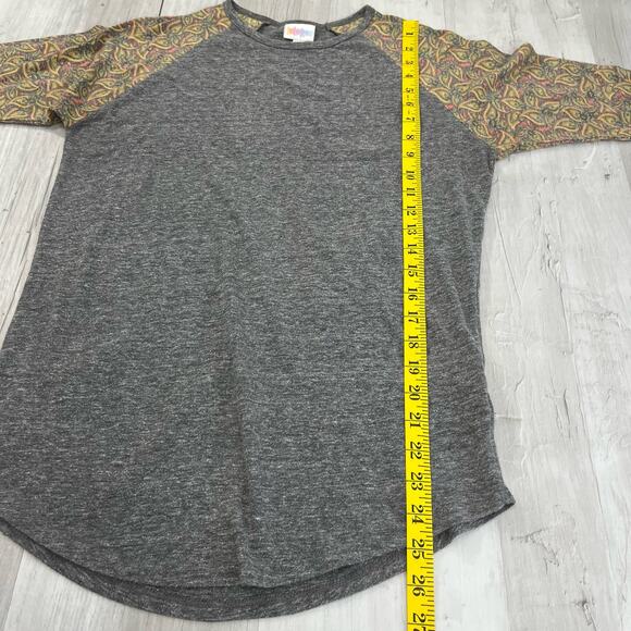 Lularoe Gray 3/4 Sleeve Randy Simply Comfortable T-Shirt Medium - Picture 8 of 10